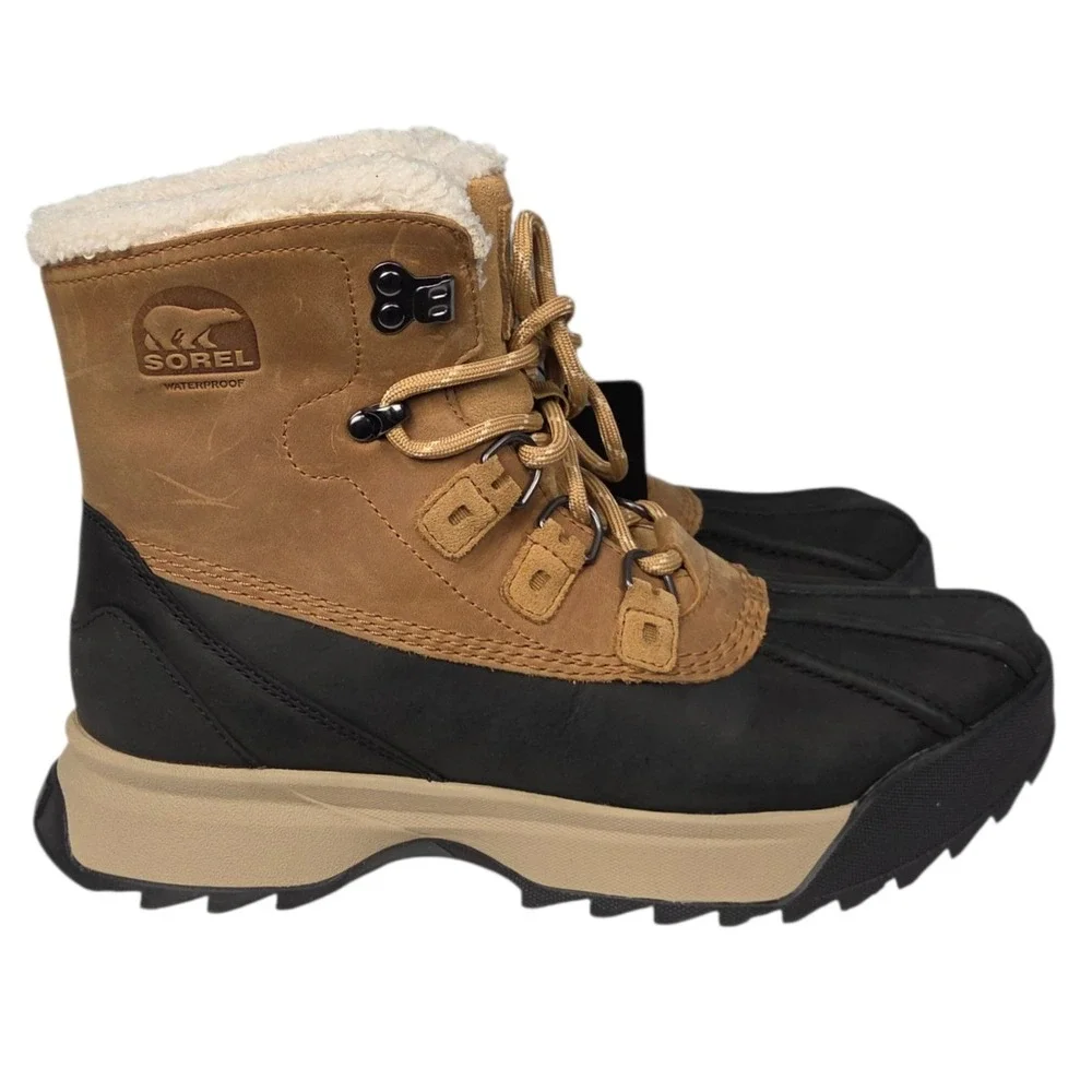 Sorel‎ Scout 87 Lux Work Boots Mens 10 Tan Black Waterproof Insulated Winter New